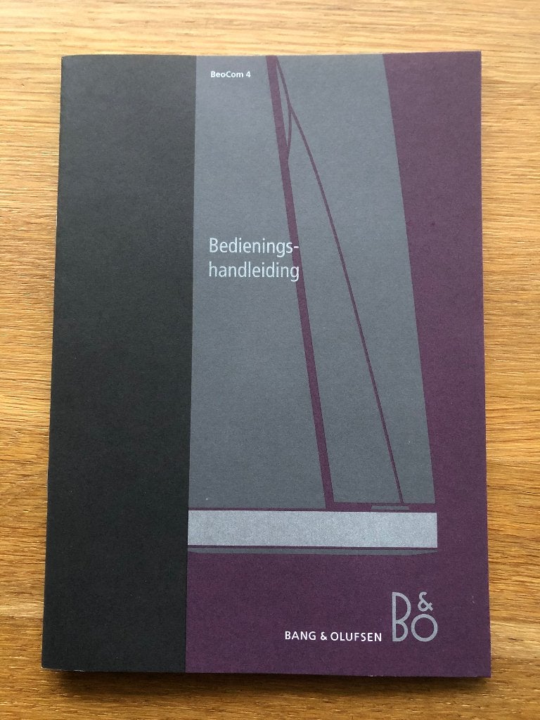 B&O Beocom 4 handleiding NL | Bang & Olufsen, Ophalen of Verzenden, Zo goed als nieuw, Overige typen