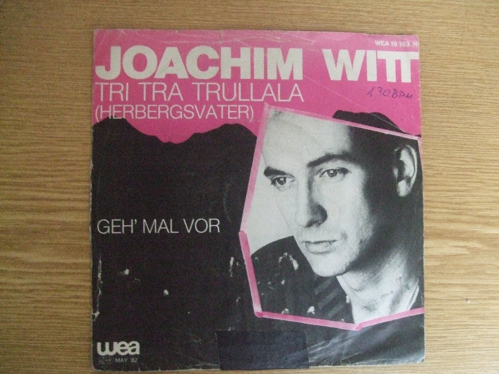 JOACHIM WITT    TRI TRA TRULALA / GEH' MAL VOR, 7 inch, Ophalen of Verzenden, Zo goed als nieuw, Pop