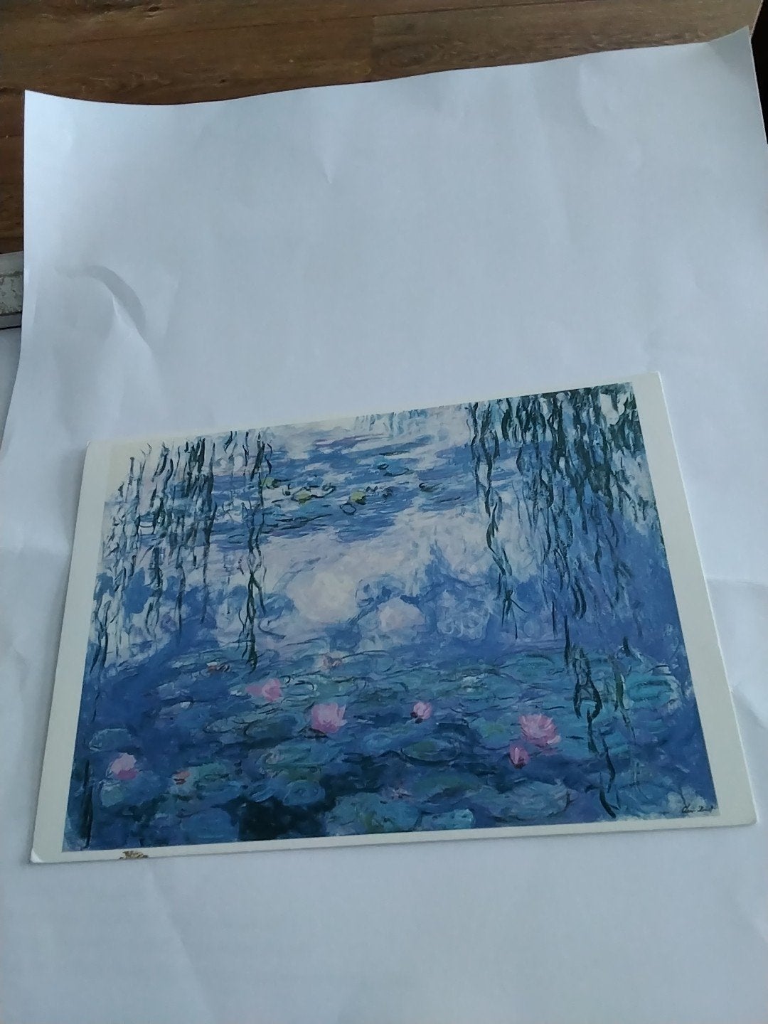 Monet Waterlelies Ansichtkaart - Claude Monet, Ophalen of Verzenden, 1980 tot heden, Ongelopen