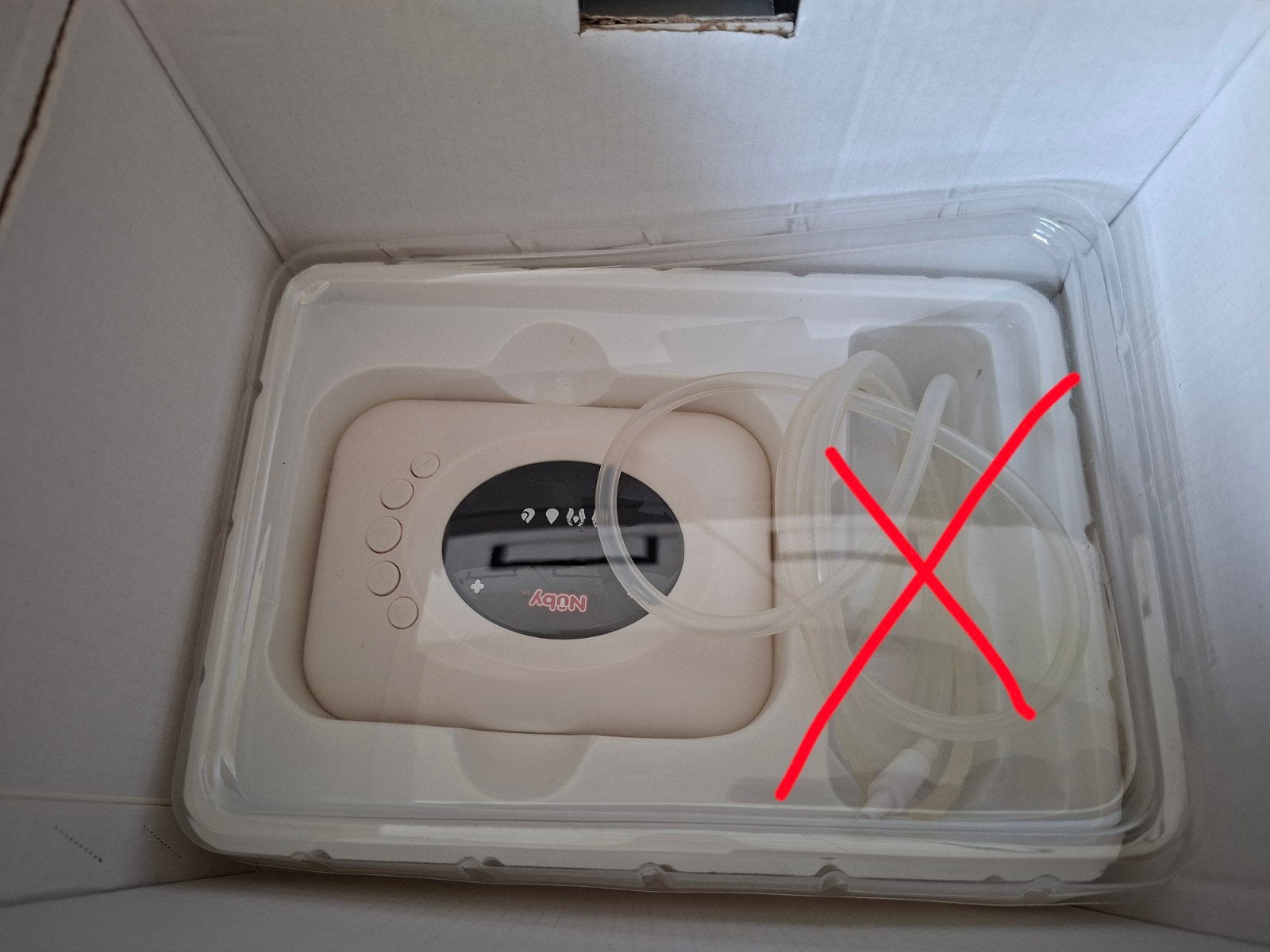 Nûby elektrische borstkolf met 4 zuigprogramma's, Ophalen of Verzenden, Gebruikt, Borstkolf, Overige merken