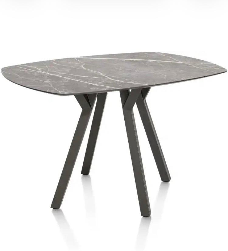 Minato Bartafel Ovaal Zwart (150x105x92), Ophalen, Zo goed als nieuw, 75 cm of meer, Modern