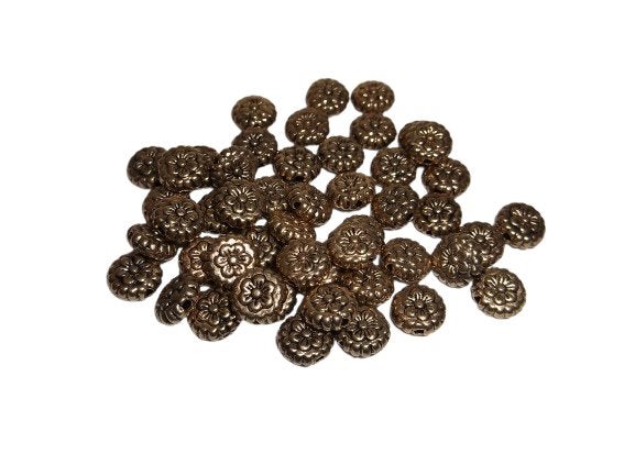 Nieuw Oud Goudkleurig Metaal Bloemetjes Kralen 7x7mm, Hobby en Vrije tijd, Kralen en Sieraden maken, Ophalen of Verzenden, Nieuw