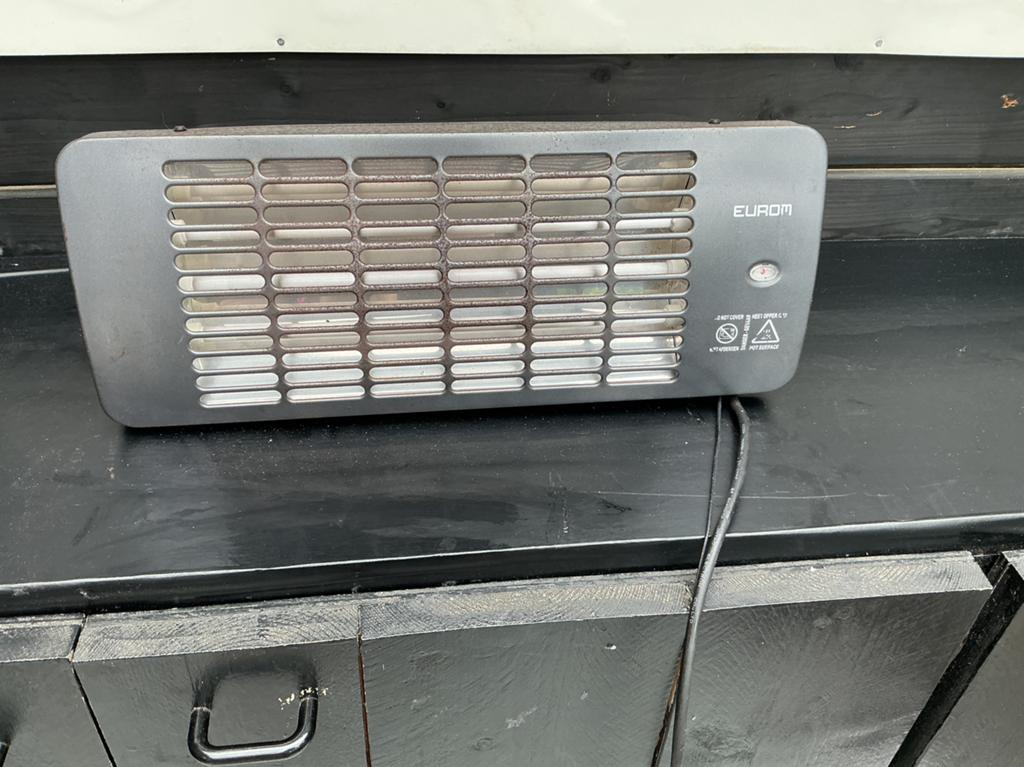 Terrasverwarmer, Tuin en Terras, Ophalen of Verzenden, Gebruikt, Elektrisch, Wand