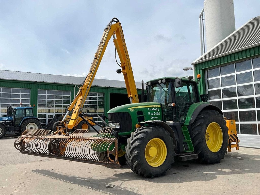 2008 John Deere 7430 Premium Maaiarm combinatie, Gebruikt, John Deere