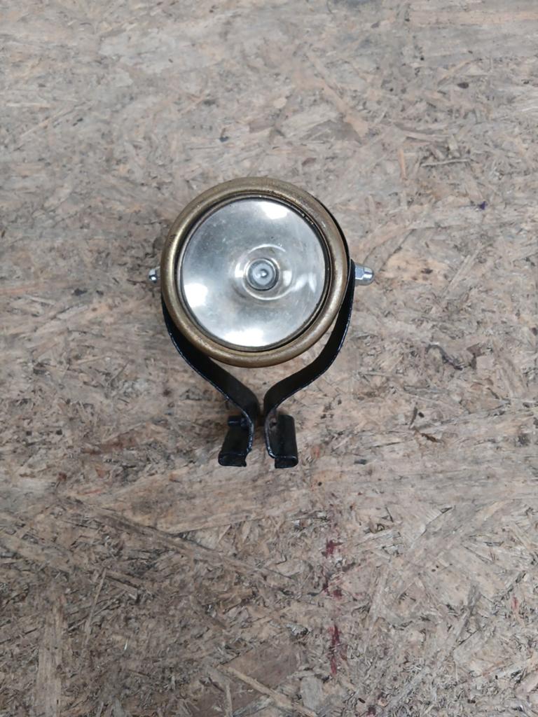 Antieke koperen fietslamp 'Radios', Ophalen of Verzenden