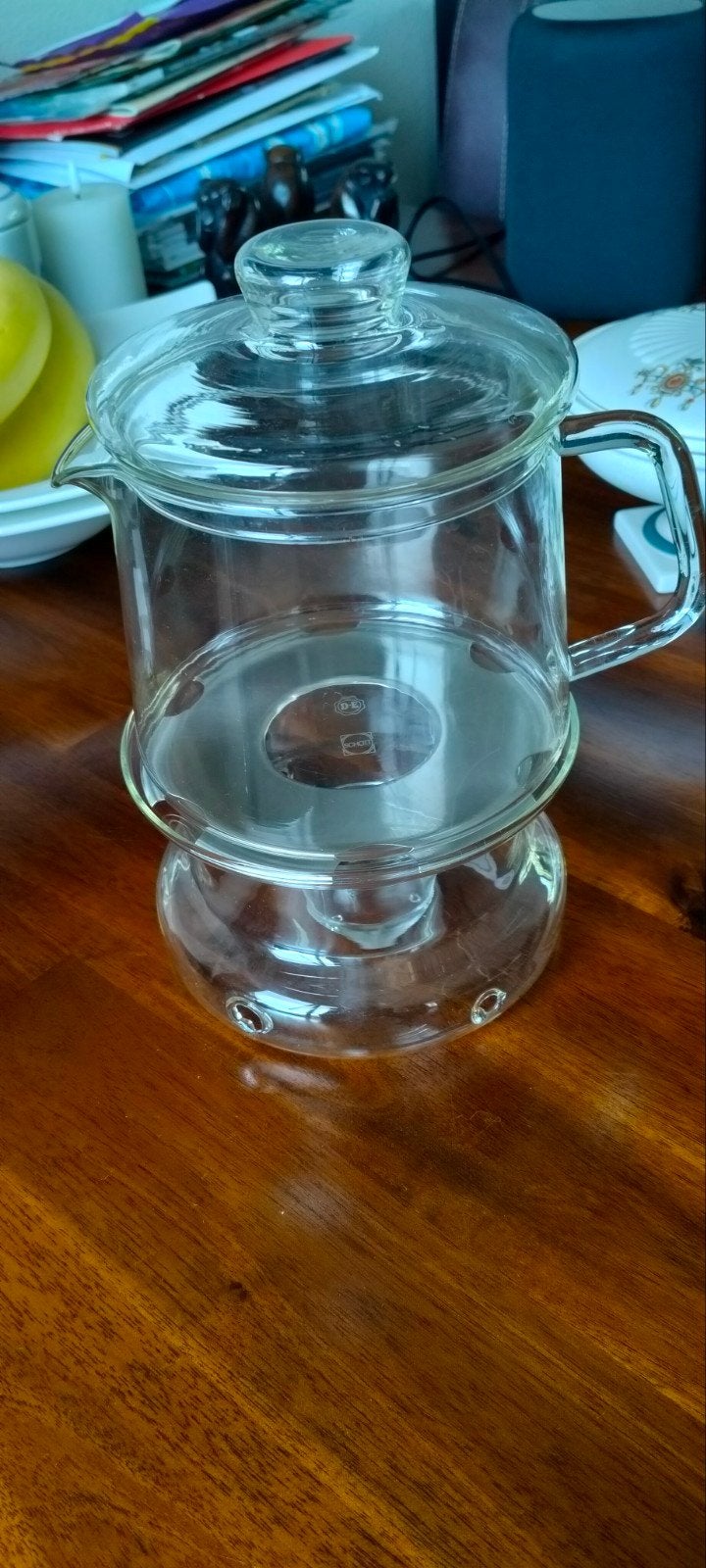 Douwe Egberts theepot met lichtje, Ophalen of Verzenden, Glas, Overige merken, Overige stijlen