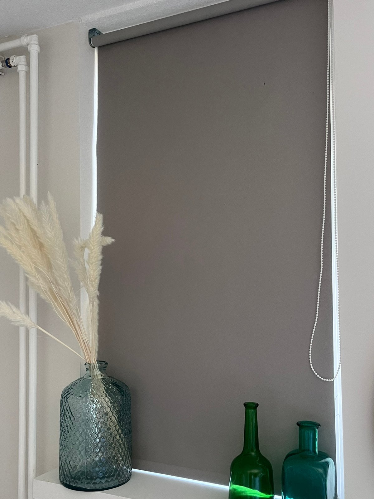 2 x rolgordijn kleur taupe, Ophalen of Verzenden, Zo goed als nieuw, 150 tot 200 cm