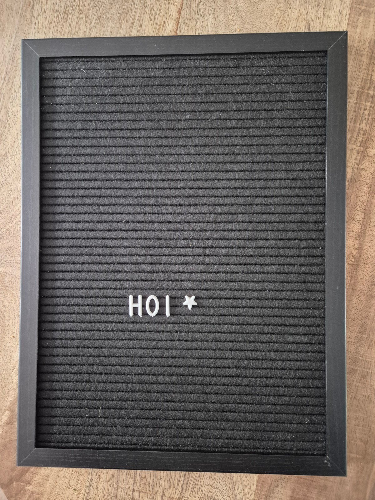 Zwart letterbord met witte letters, Ophalen of Verzenden, Zo goed als nieuw, Overige typen