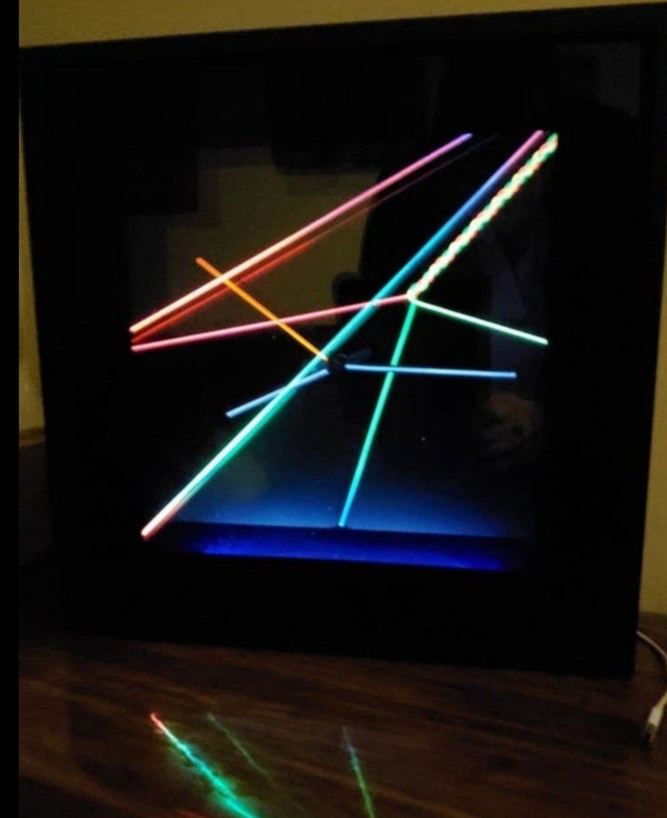 klok met uv licht vintage €120, Muziek en Instrumenten, Licht en Laser, Ophalen of Verzenden, Gebruikt, Licht, Kleur