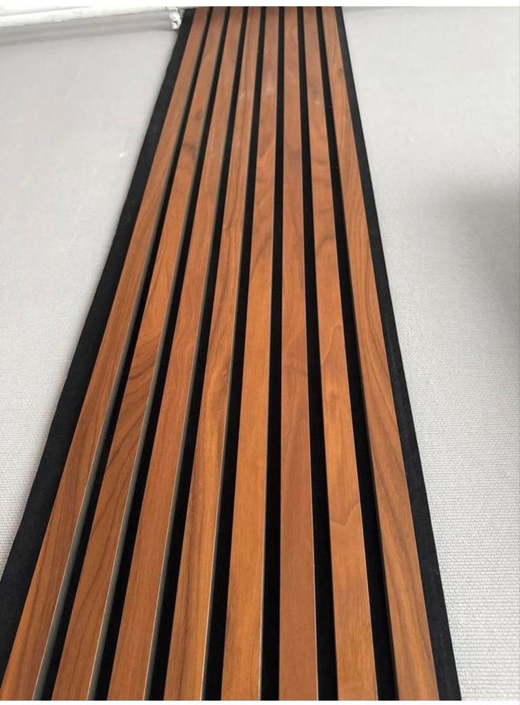 Houten lattenwand - Akupanel - Wandpaneel - Hout, Ophalen of Verzenden, Nieuw