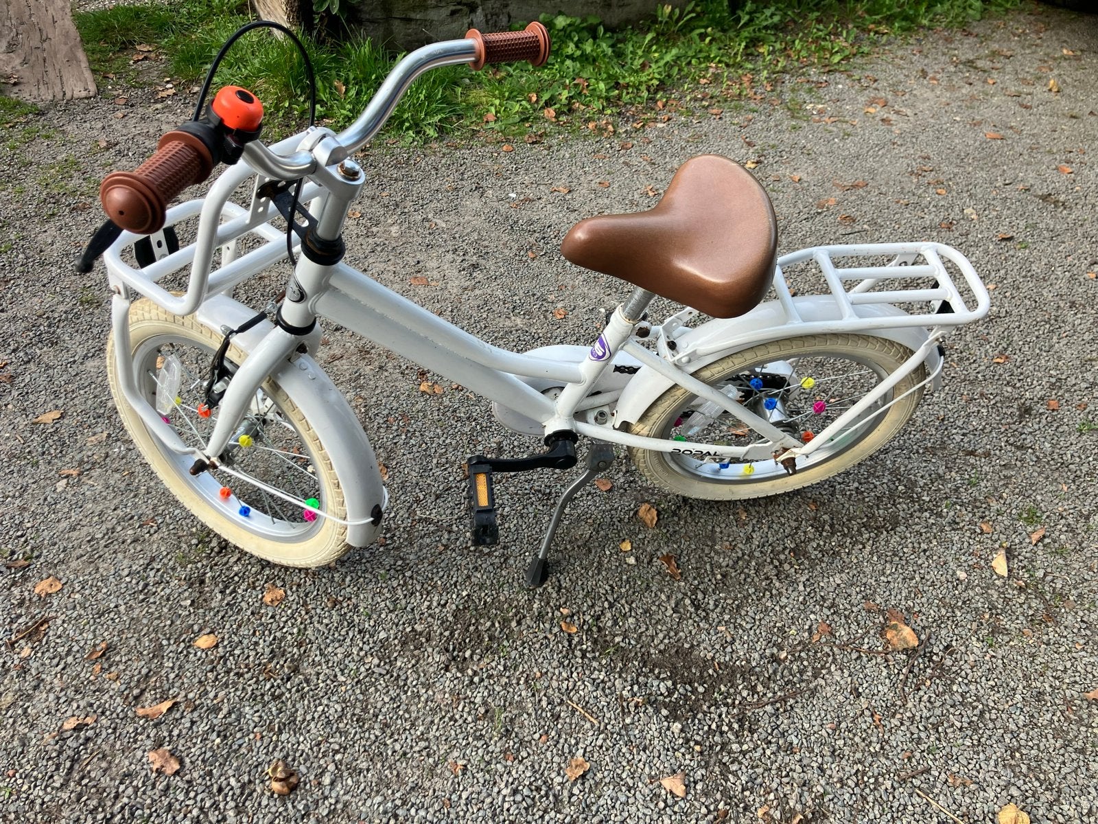 Popal Daily Dutch Basic 16 inch kinderfiets - Wit, Ophalen, Gebruikt, Terugtraprem, Minder dan 16 inch