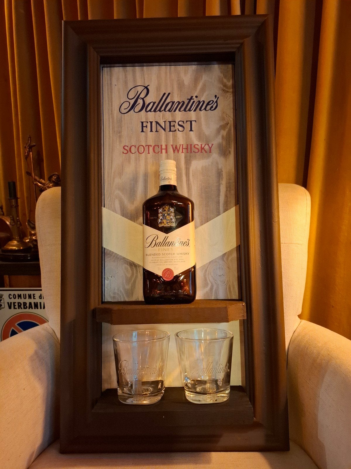 whisky wand decoratie ballantine's, Ophalen of Verzenden