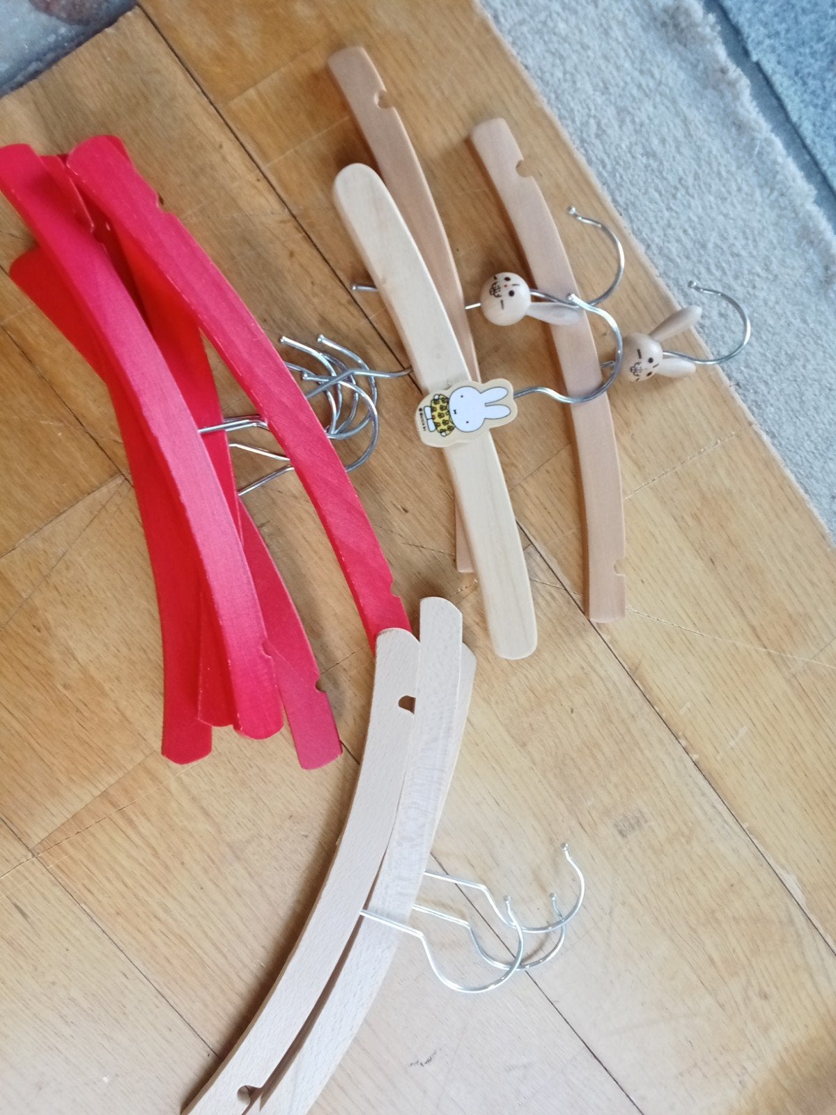 Houten Kinder Kleerhangers - Set van 9, Kleding | Dames, Ophalen, Gebruikt, Hout, Kinderen