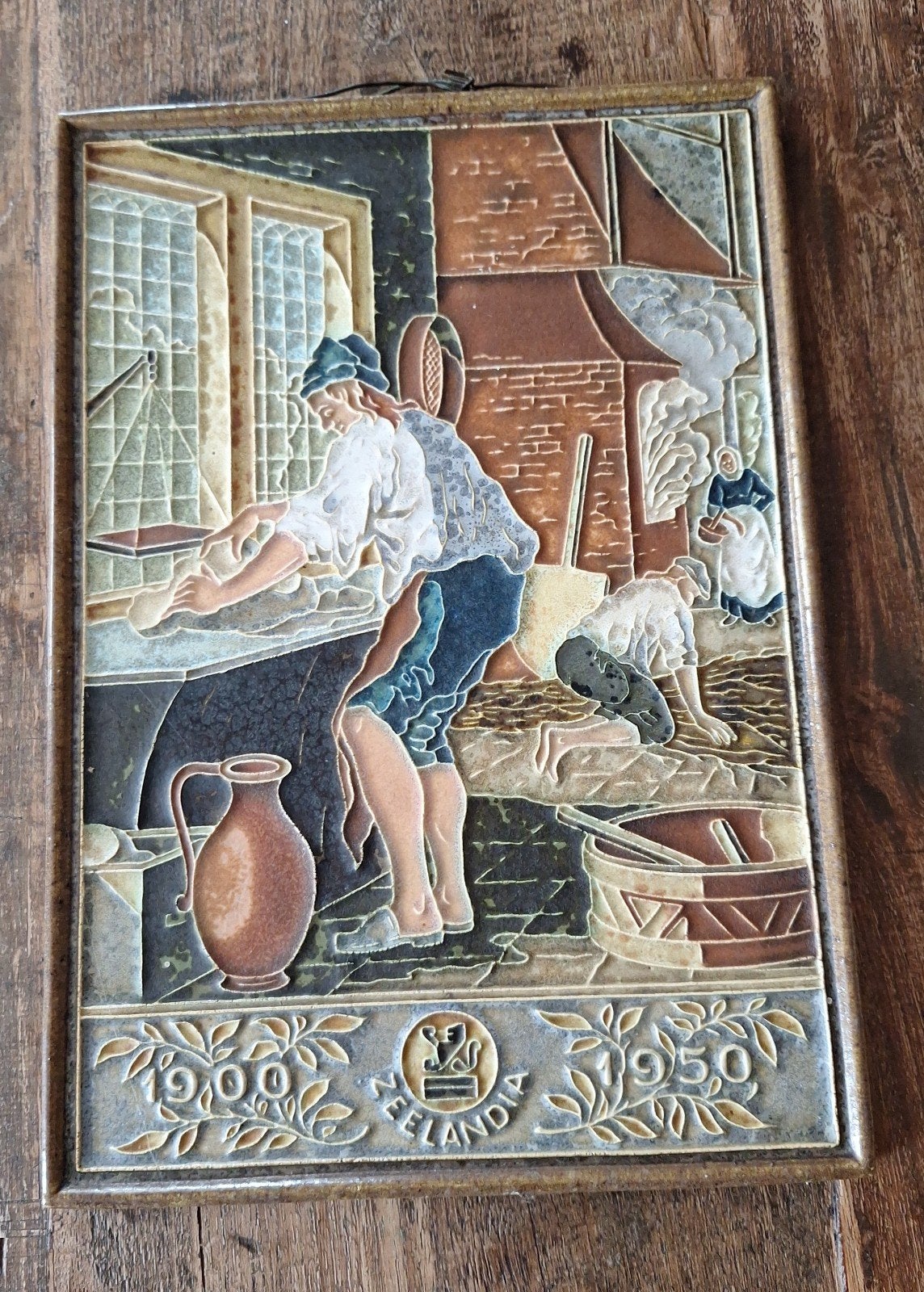Zeelandia Jubileum Plaquette 1950 - GD Goedewaagen Delft, Antiek en Kunst, Ophalen