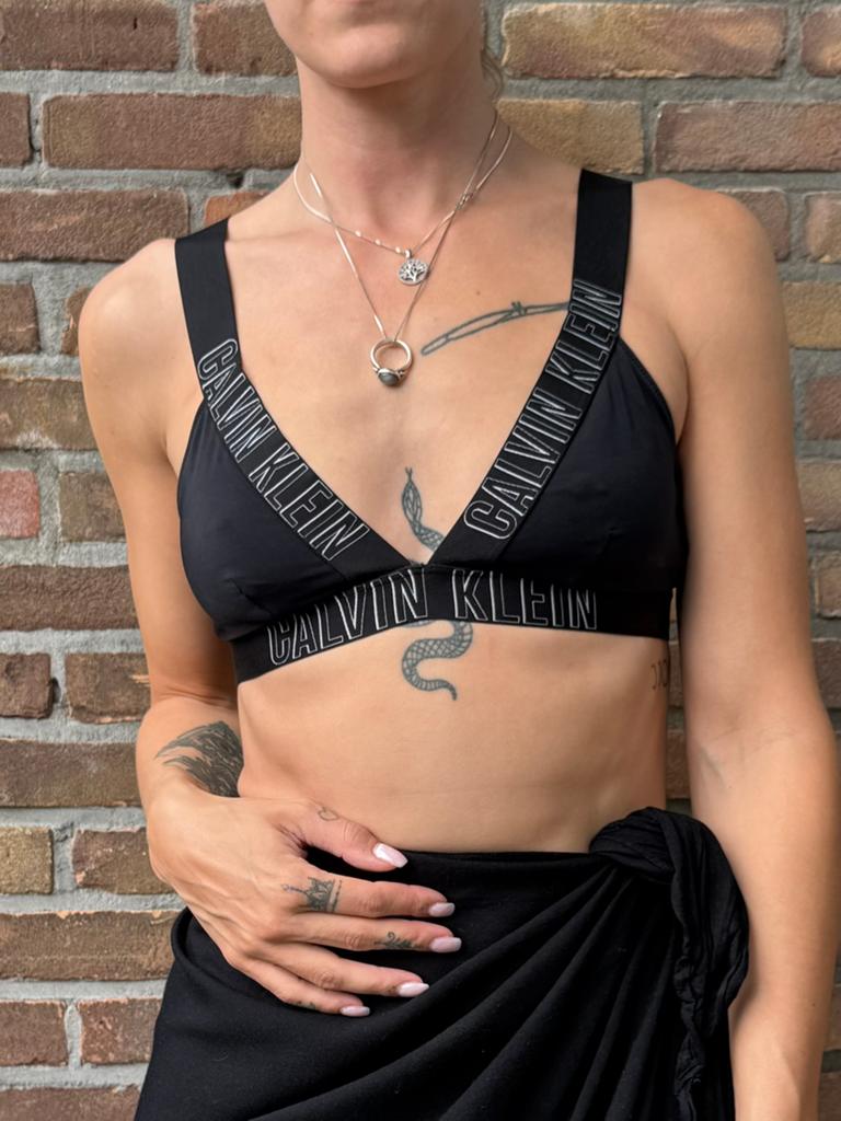 Zwarte Bikini top Calvin Klein maat S, Kleding | Dames, Badmode en Zwemkleding, Ophalen of Verzenden, Zo goed als nieuw, Zwart