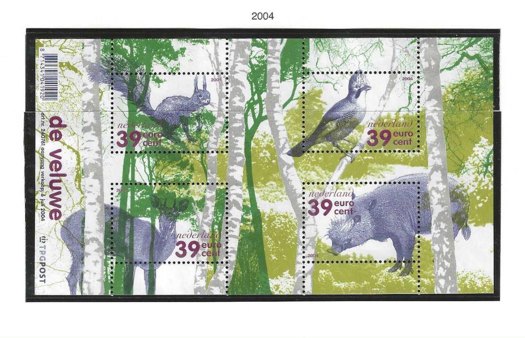 2282 Vel de Veluwe 2004 postfris, Postzegels en Munten, Ophalen of Verzenden, Na 1940, Postfris