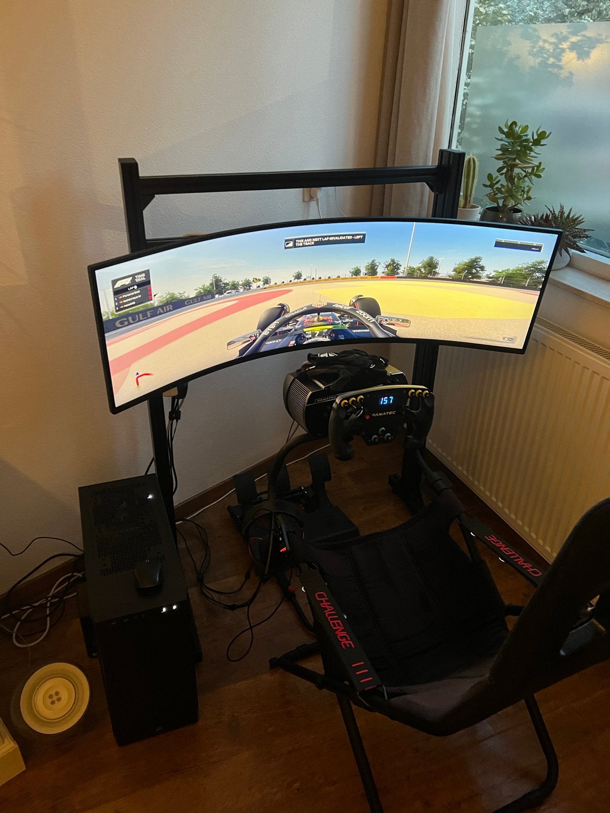 Complete Sim Racing Setup: PC, Monitor, Stuur & Stoel, Ophalen, Online, 1 speler, Racen en Vliegen