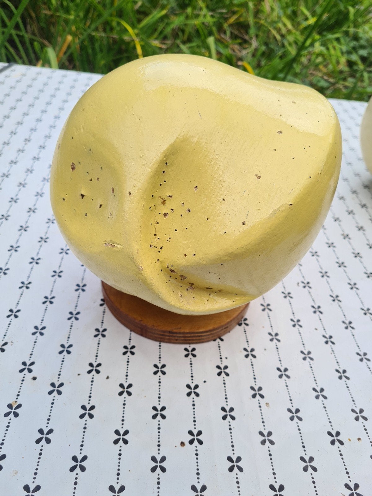 Hoedenmal voor vilt of andere materialen, Gebruikt, Geel, Gereedschap of Toebehoren, Ophalen of Verzenden