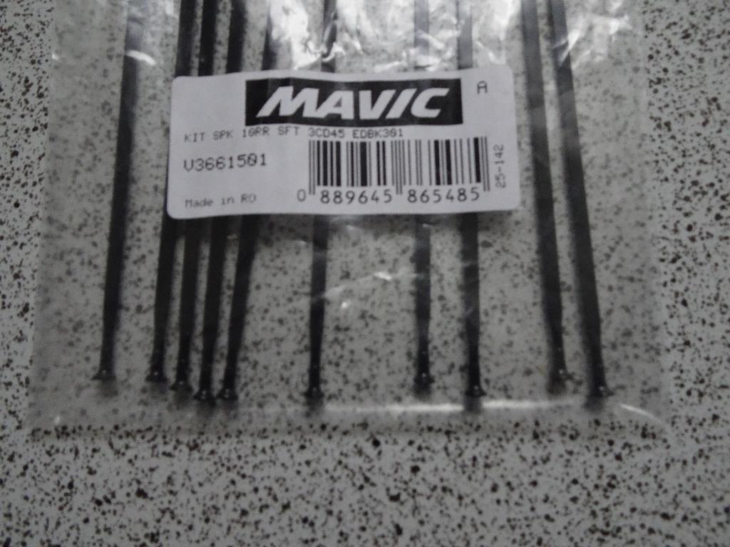 Mavic Spaak Set 301m Zw (10) 0889645865485, Fietsen en Brommers, Fietsonderdelen, Overige typen, Ophalen of Verzenden, Mavic, Nieuw
