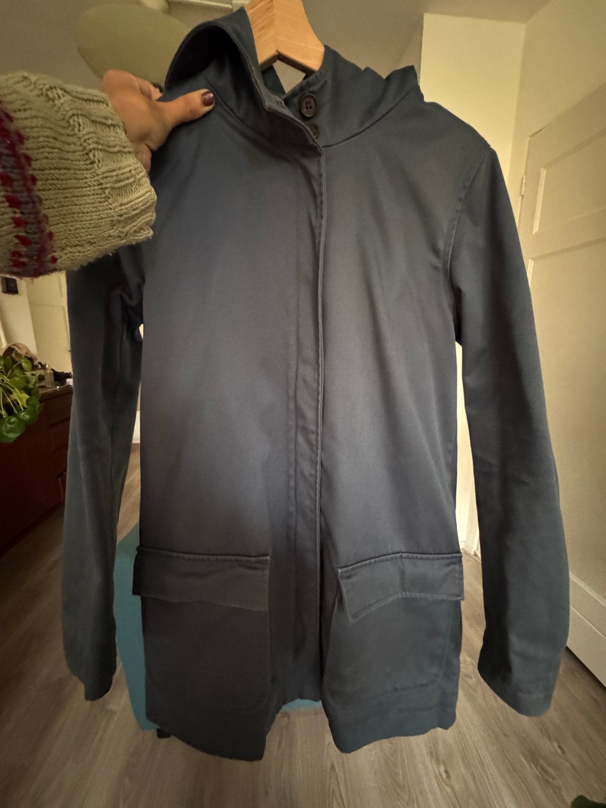 Donkerblauwe Parka jas van TWOTHIRDS, maat S, Ophalen of Verzenden, Zo goed als nieuw, Maat 36 (S), Blauw