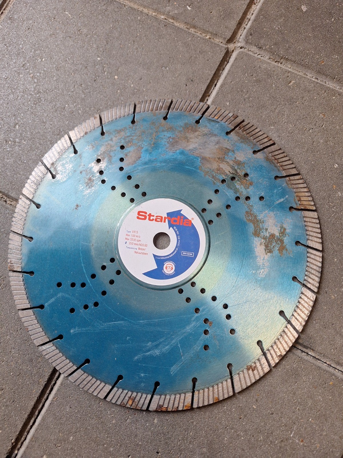 Stardia Diamantzaagblad 350mm voor Beton en Natuursteen, Ophalen, 70 mm of meer, Overige typen, Nieuw