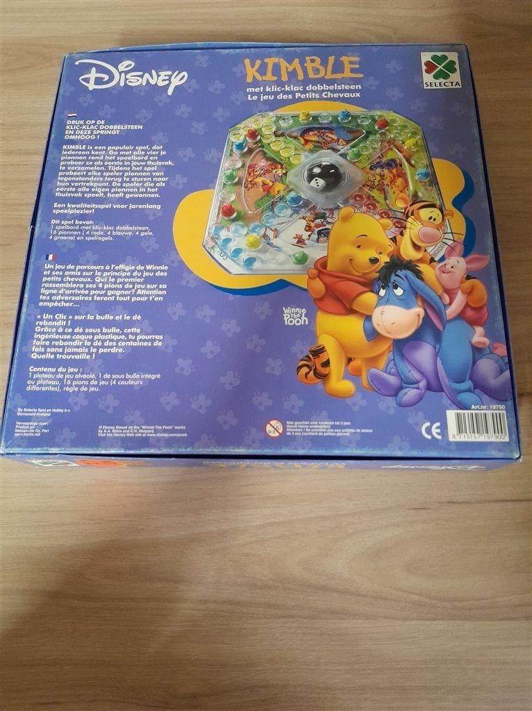 disney kimble winnie the pooh mens erger je niet - s4348, Hobby en Vrije tijd, Gezelschapsspellen | Bordspellen, Verzenden, Zo goed als nieuw