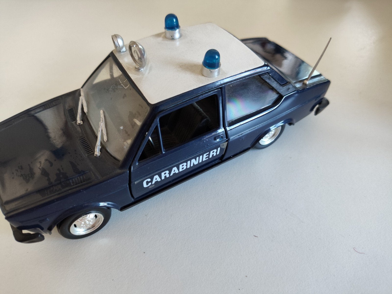 Polistil Fiat 131 Carabinieri Politieauto Model, Ophalen of Verzenden, Gebruikt