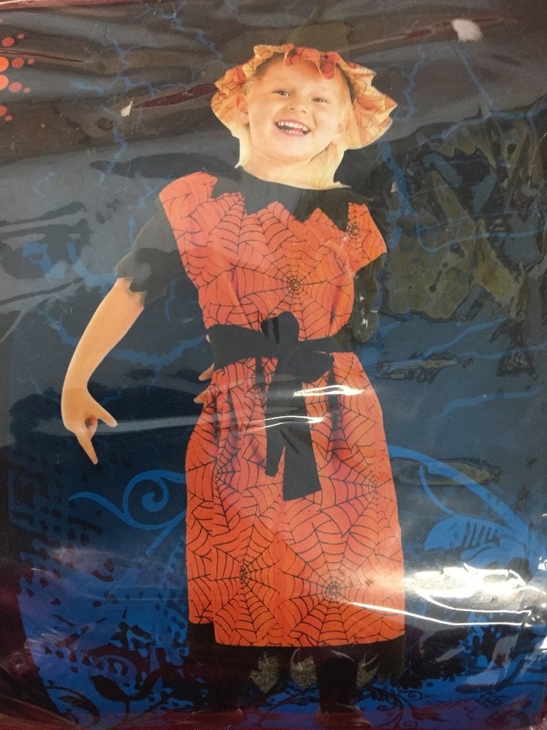 Halloween spinnenweb verkleedpak, meisje 3-4 jr. Nieuw! (VK), Tweedehands verkoop, Tweedehands verkoop, Gebruikt, 110 t/m 116
