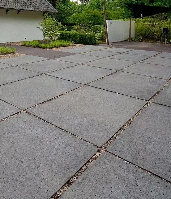 16 Schellevis tegels 100x100 cm - Gebruikt, Tuin en Terras, Tegels en Klinkers, Gebruikt, Terrastegels, Beton, 10 m² of meer, Ophalen