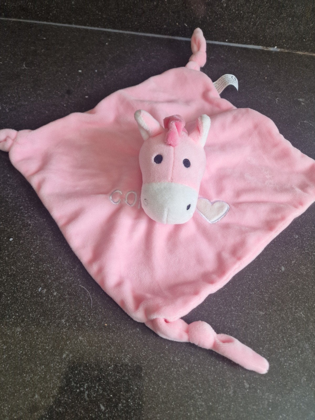 Heerlijk zacht roze knuffeldoekje eenhoorn, Kinderen en Baby's, Speelgoed | Knuffels en Pluche, Overige merken, Overige karakters