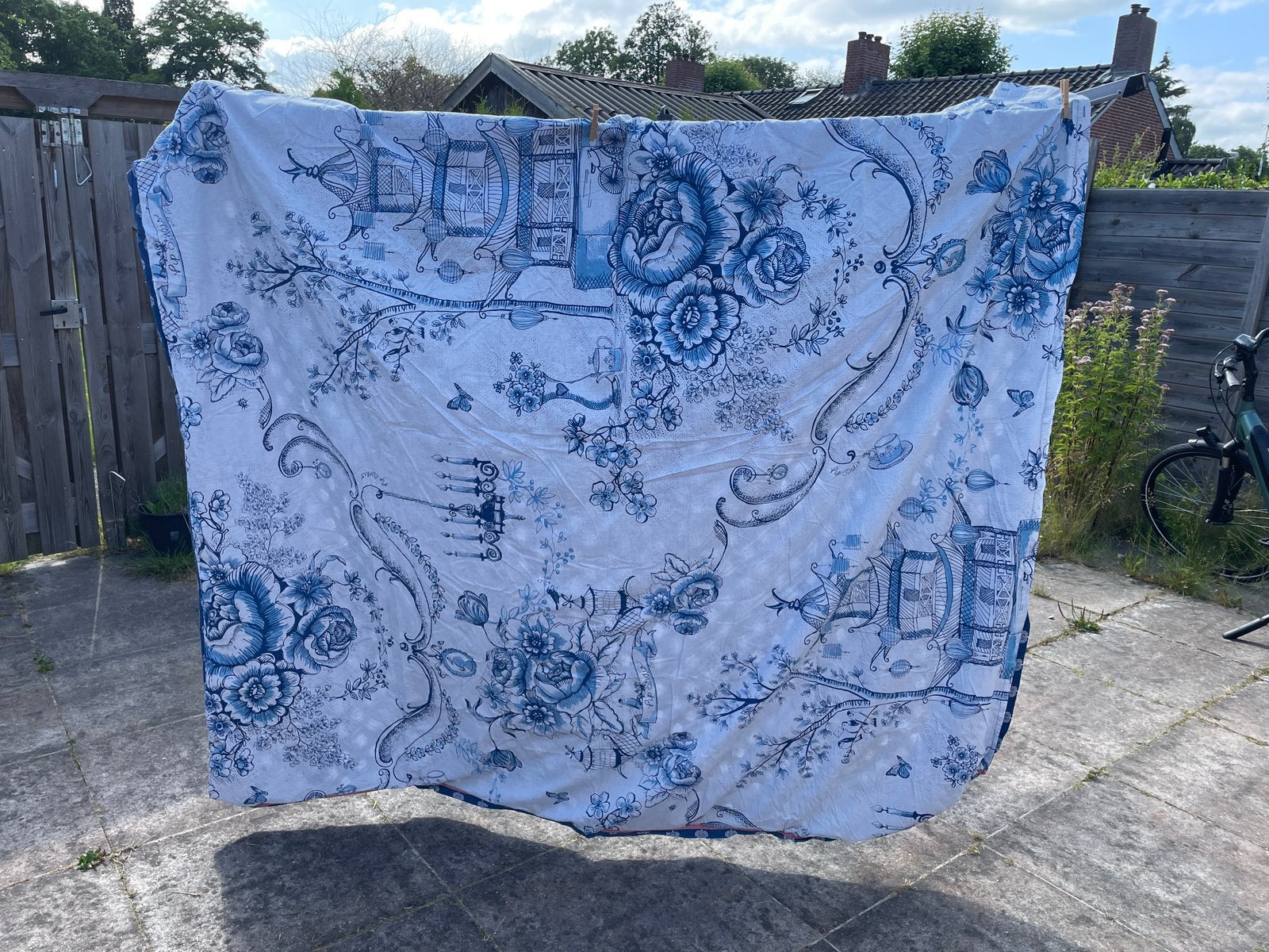 Pip 2p-dekbedovertrek blauw perfecte staat, Eenpersoons, Blauw, Dekbedovertrek, Ophalen of Verzenden