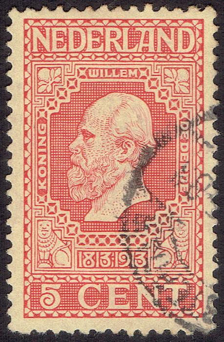 Nederland 1913, onafhankelijkheid 1813-1913, 5 cent., Postzegels en Munten, Verzenden, T/m 1940, Gestempeld