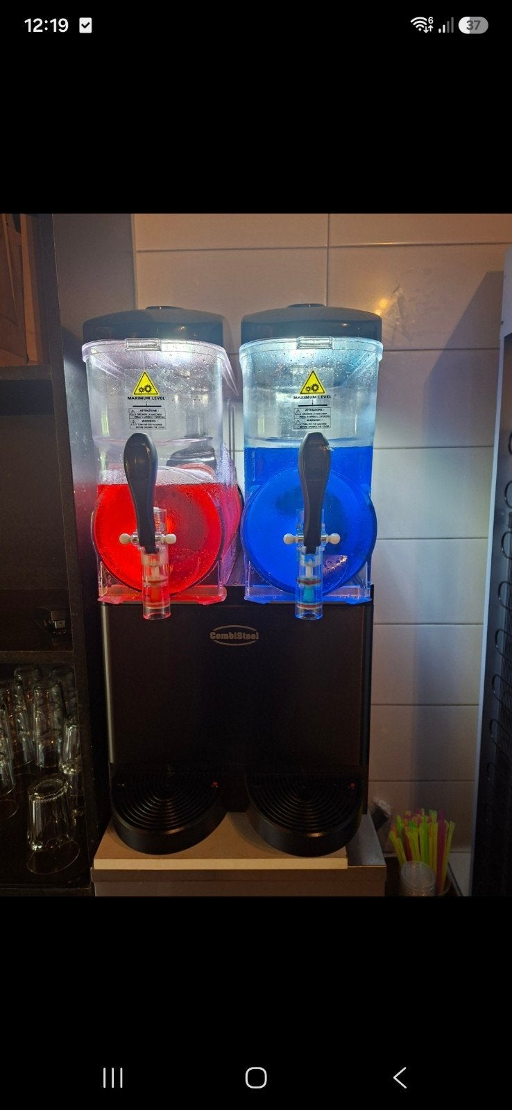 CombiSteel Slushmachine Dubbel | 2x12 Liter |, Witgoed en Apparatuur, Ophalen, Zo goed als nieuw