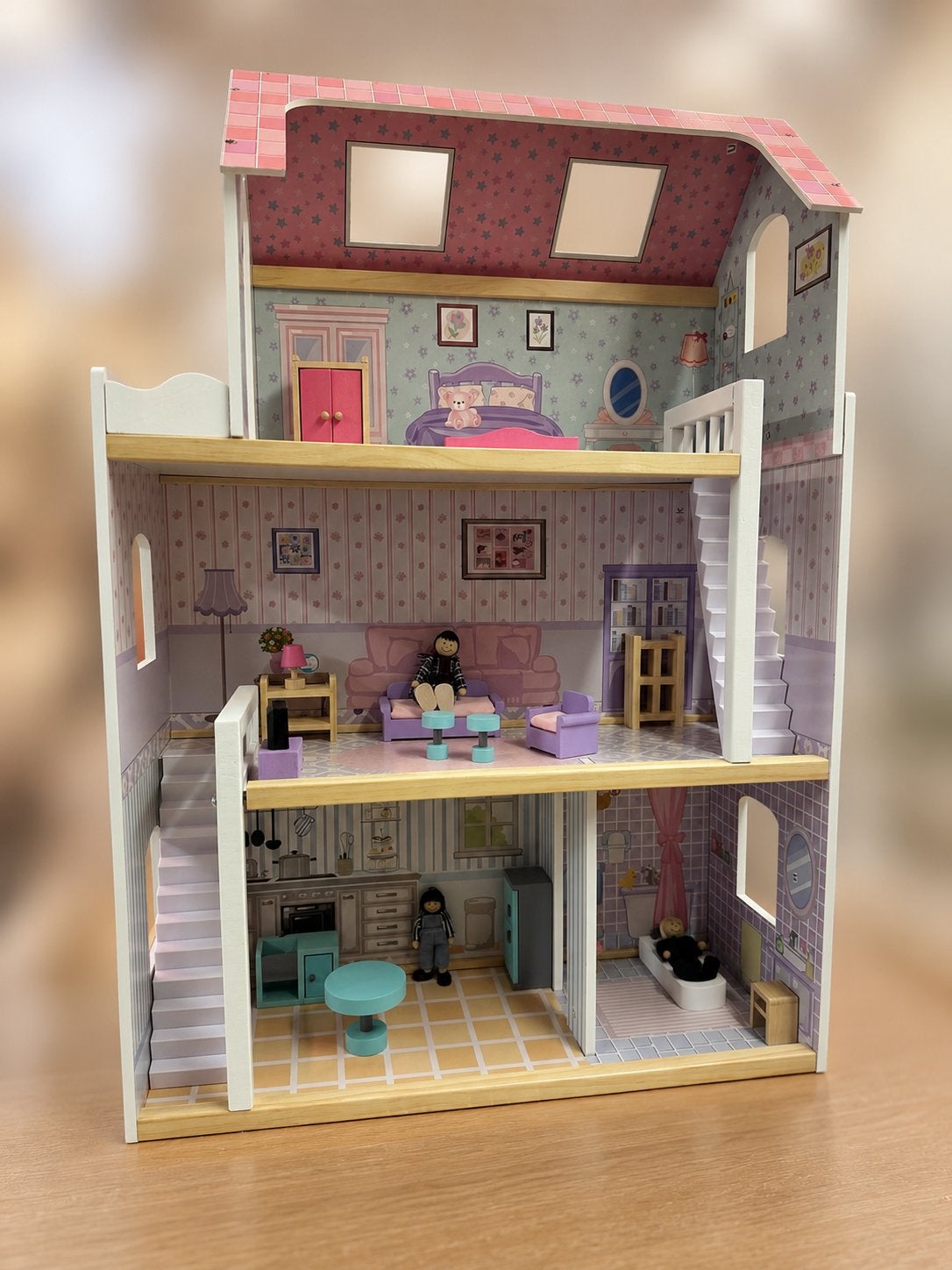 Nieuw! Houten poppenhuis, Ophalen of Verzenden, Nieuw, Poppenhuis