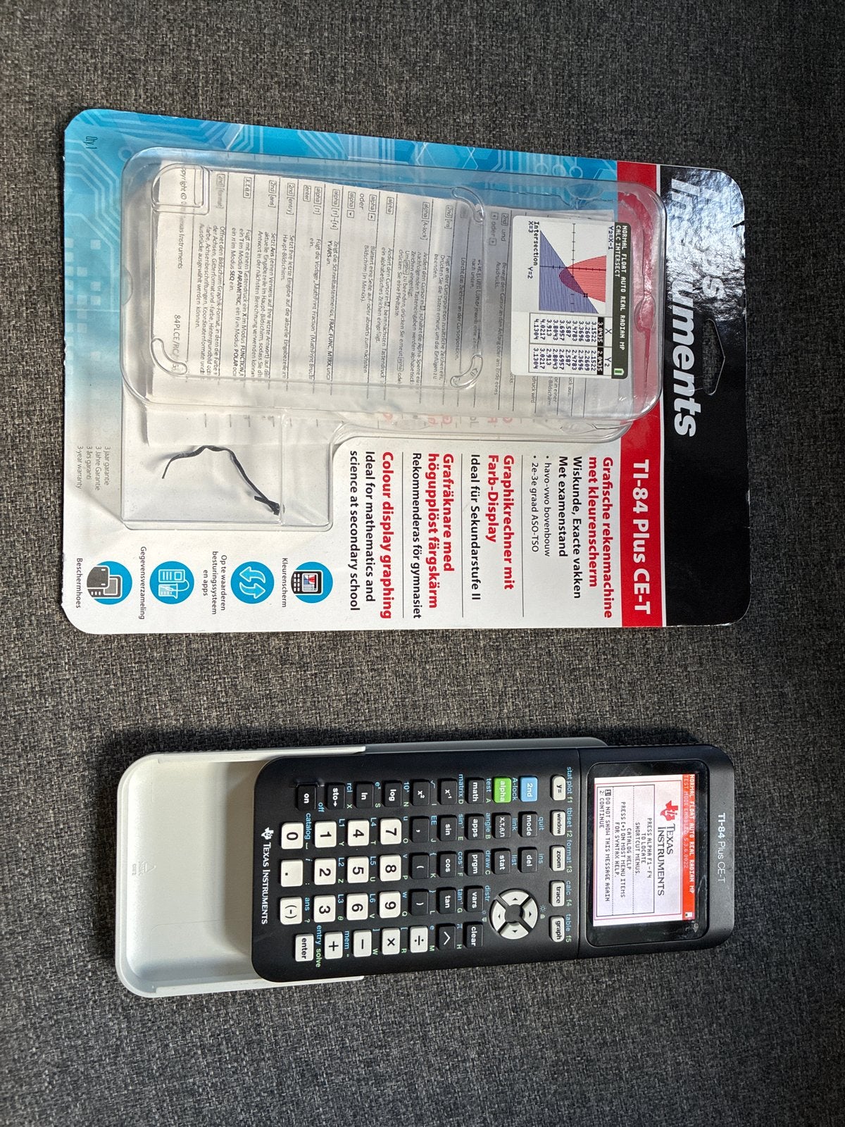 TI-84 plus CE-T, Ophalen of Verzenden, Grafische rekenmachine, Zo goed als nieuw