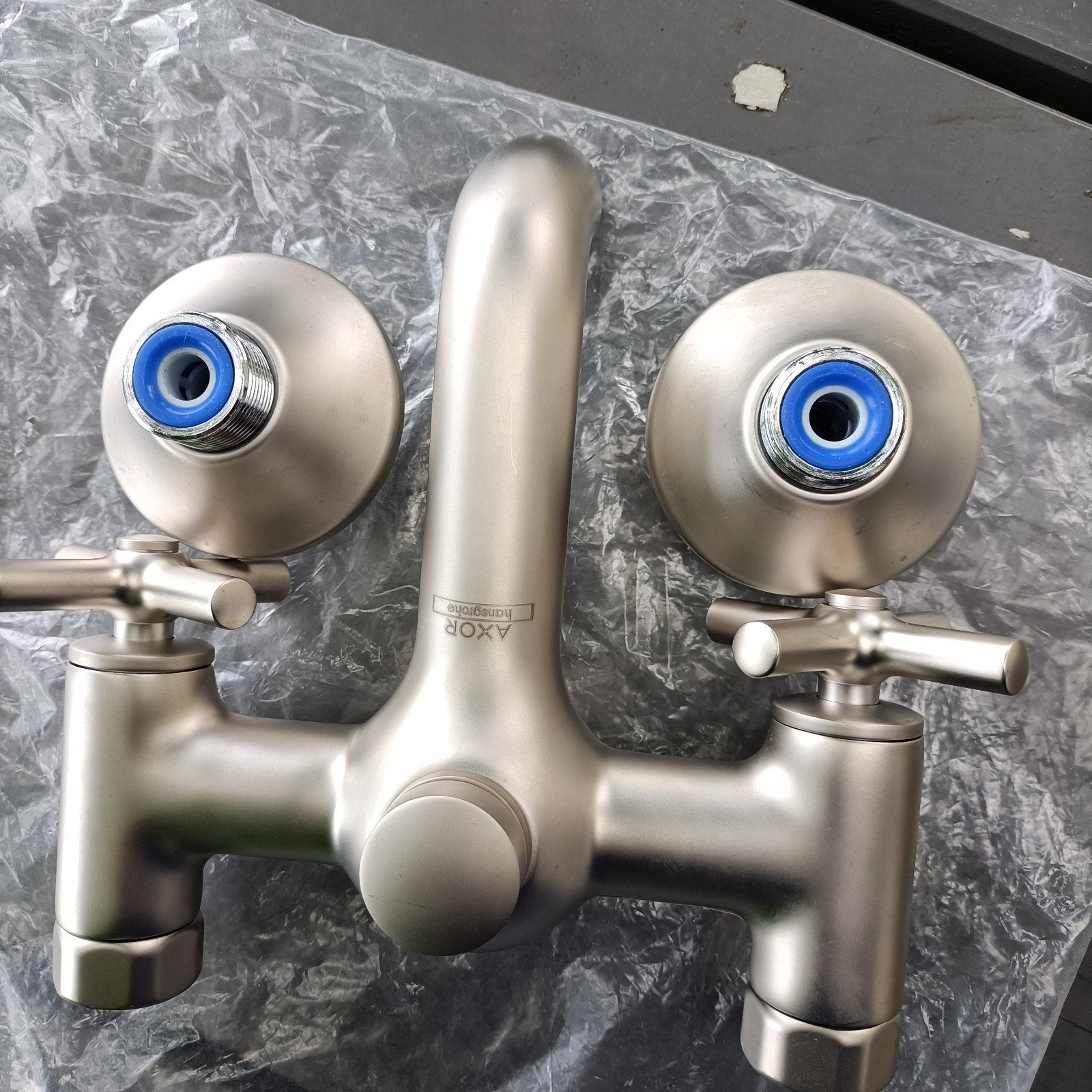 DOUCHE/BAD MENGKRAAN.IN GEBORSTELD NIKKEL., Ophalen of Verzenden, Nieuw, Bad