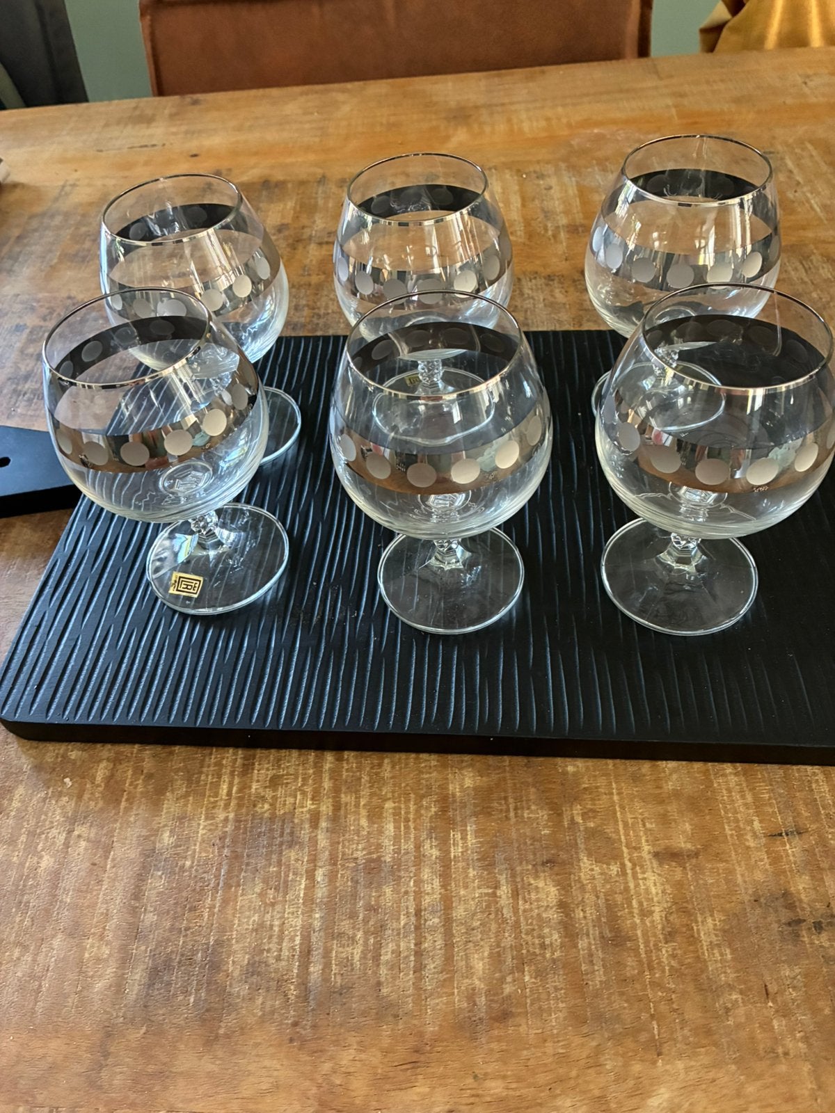 6 Bohemia Crystal vintage cognac glazen zgan, Verzamelen, Ophalen of Verzenden, Zo goed als nieuw, Overige typen