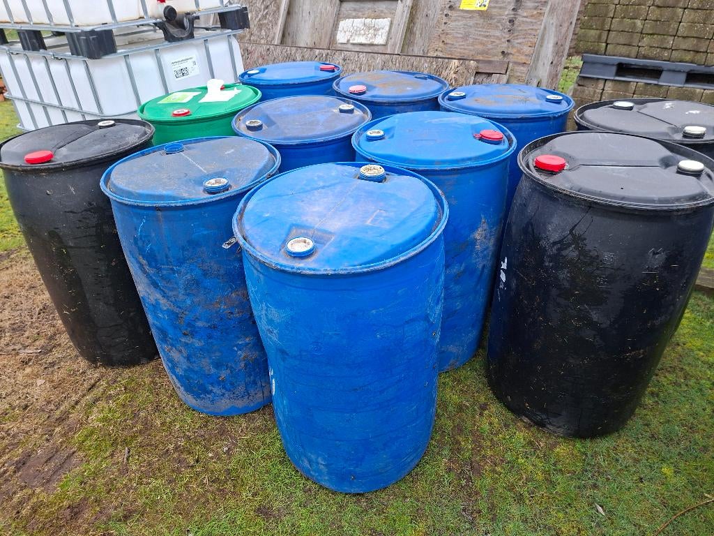 kunstof ton IBC  voertonnen  accubak  hooibak, 150 liter of meer, Ophalen, Zo goed als nieuw, Kunststof