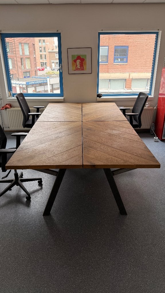 Zeer groot bureau (300x150 cm), Huis en Inrichting, Ophalen, Gebruikt, Hout, 300 cm