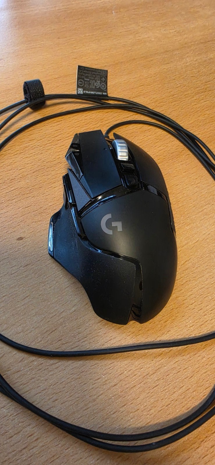 Logitech G502 HERO Wired Gaming Muis, Ophalen, Rechtshandig, Muis, Gebruikt