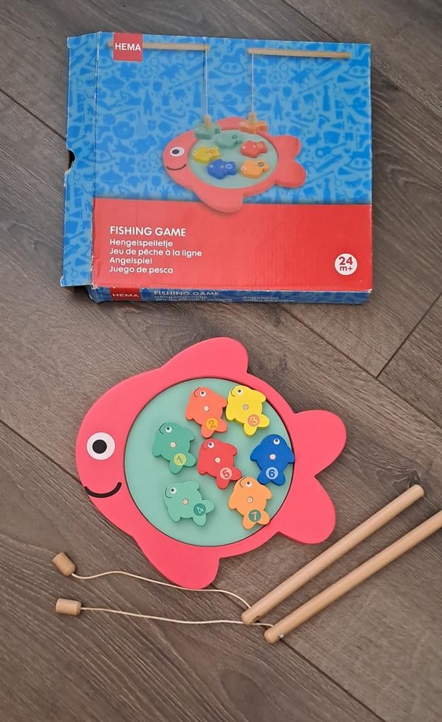 Houten hengelspel, Ophalen of Verzenden, Zo goed als nieuw