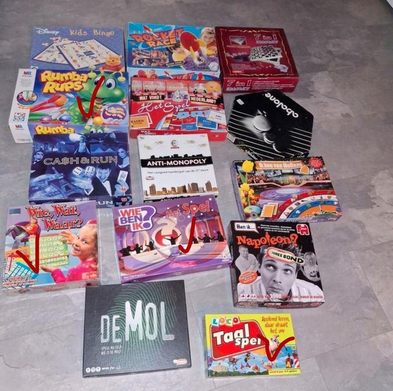 Diverse bordspellen en kaartspellen - Grote collectie, Vijf spelers of meer, Ophalen, Gebruikt