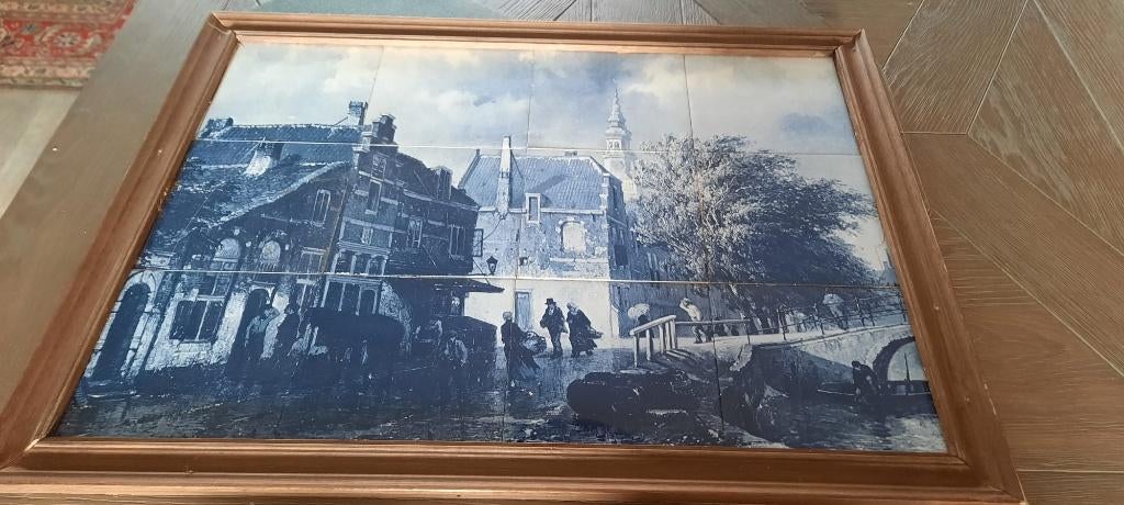 tegelplateau Delfstblauw, Antiek en Kunst, Antiek | Wandborden en Tegels, Ophalen of Verzenden