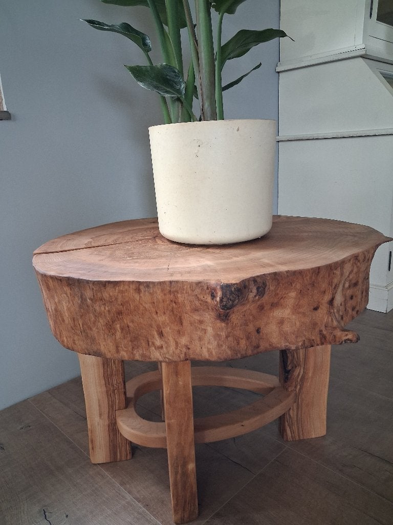 bijzettafel, boomstamtafel, Nieuw, 55 tot 75 cm, Ovaal, Ophalen