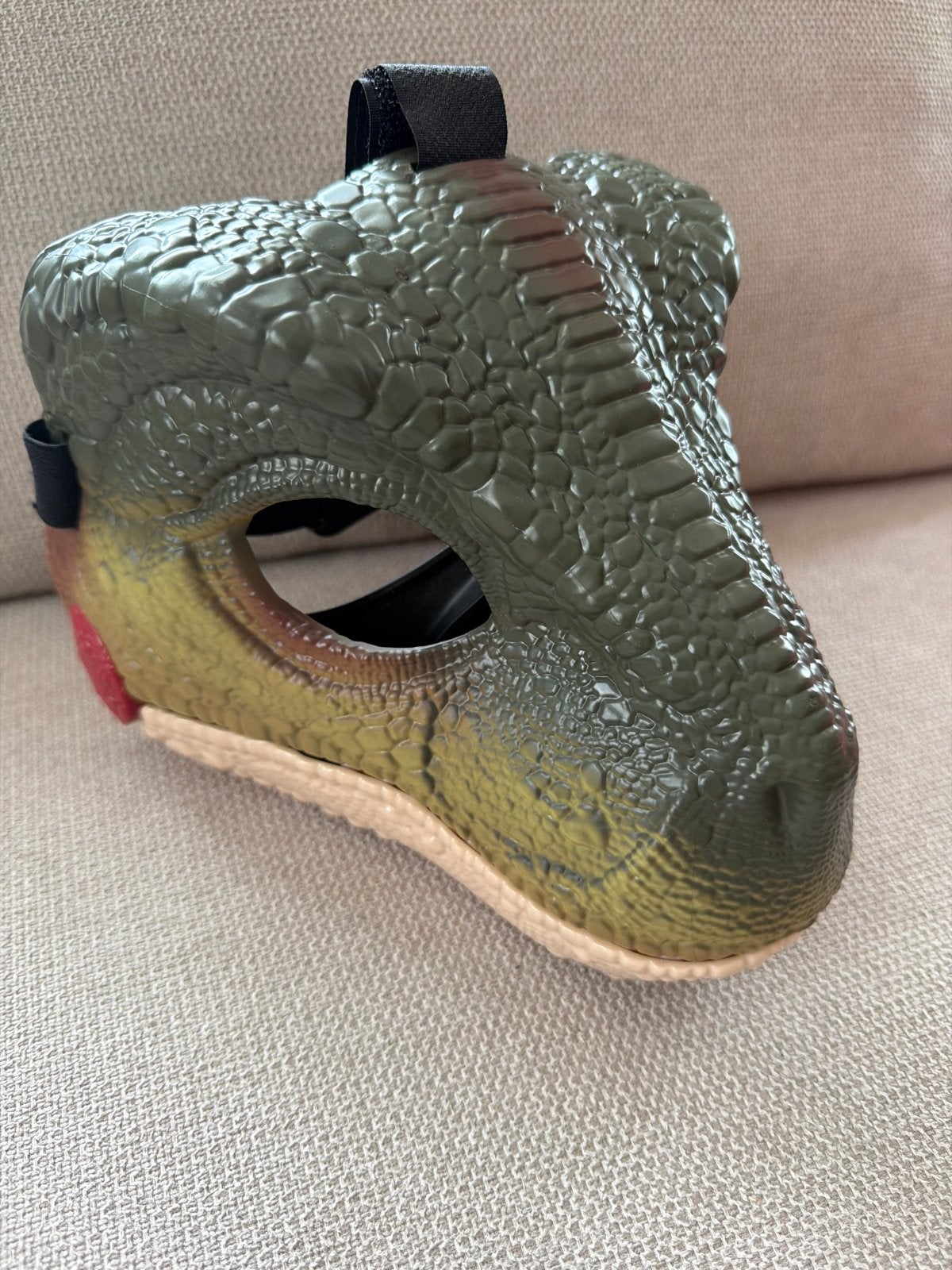Dinosaurus Masker met Bewegende Kaak - Jurassic World, Ophalen of Verzenden, Zo goed als nieuw