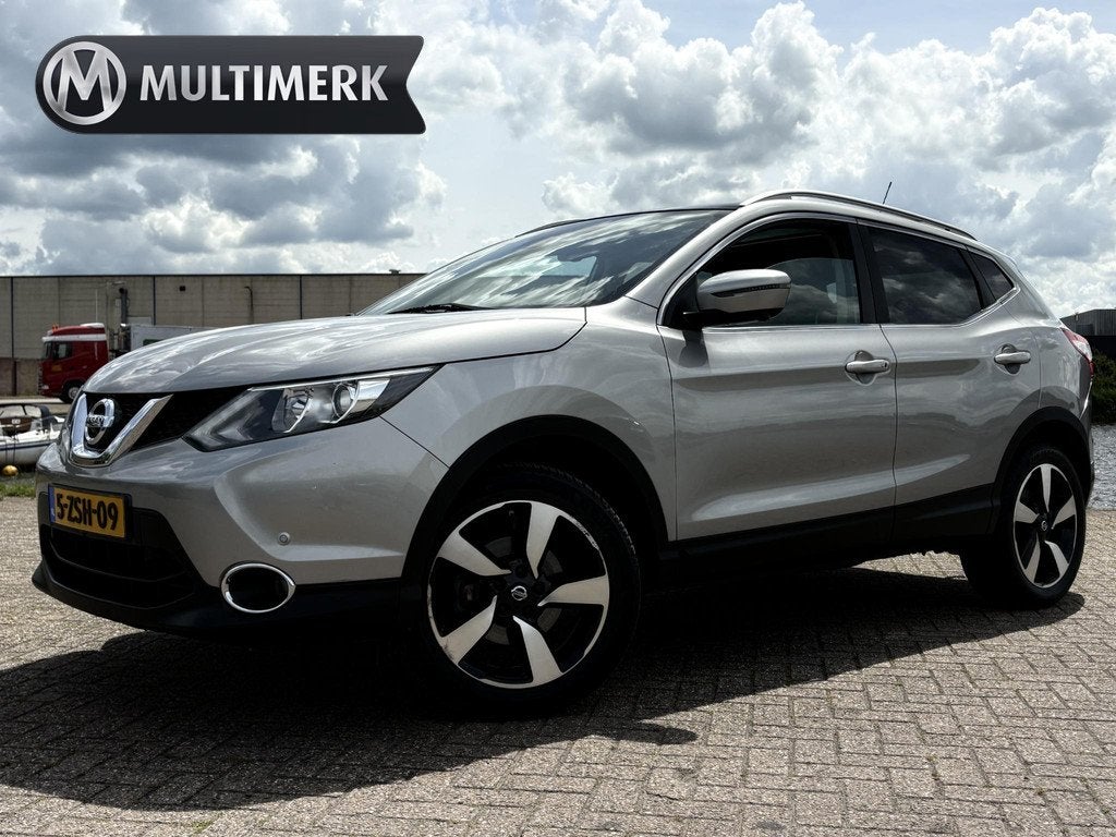Nissan Qashqai 1.2 360 CAMERA | KEYLESS | PANO | ELEKTR SPIE, Auto's, Nissan, Voorwielaandrijving, Stof, Gebruikt, Euro 6