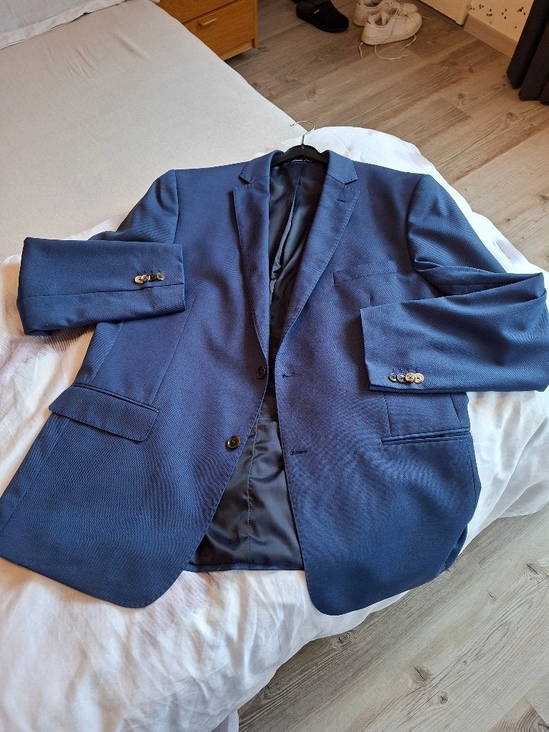 Kostuum, Kleding | Heren, Blauw, Maat 56/58 (XL), Ophalen of Verzenden, Zo goed als nieuw