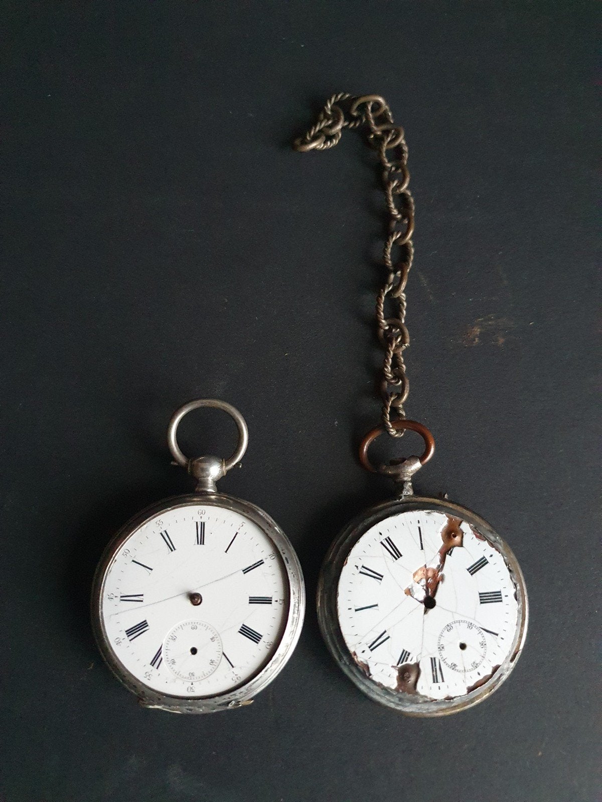 Twee antieke zakhorloges, Ophalen of Verzenden, Overige materialen, Overige merken, 1960 of later