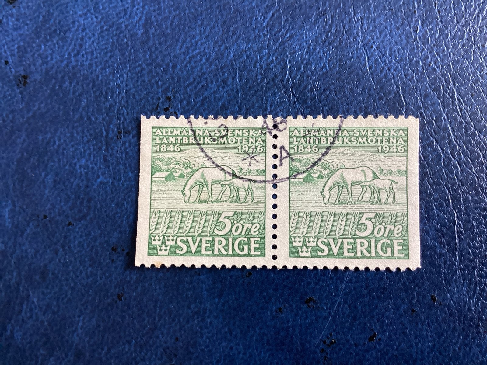 Zweden 1946- Mi.322-Dl/DrAllmänna Svenska Lantbruksmötena, Ophalen of Verzenden, Gestempeld