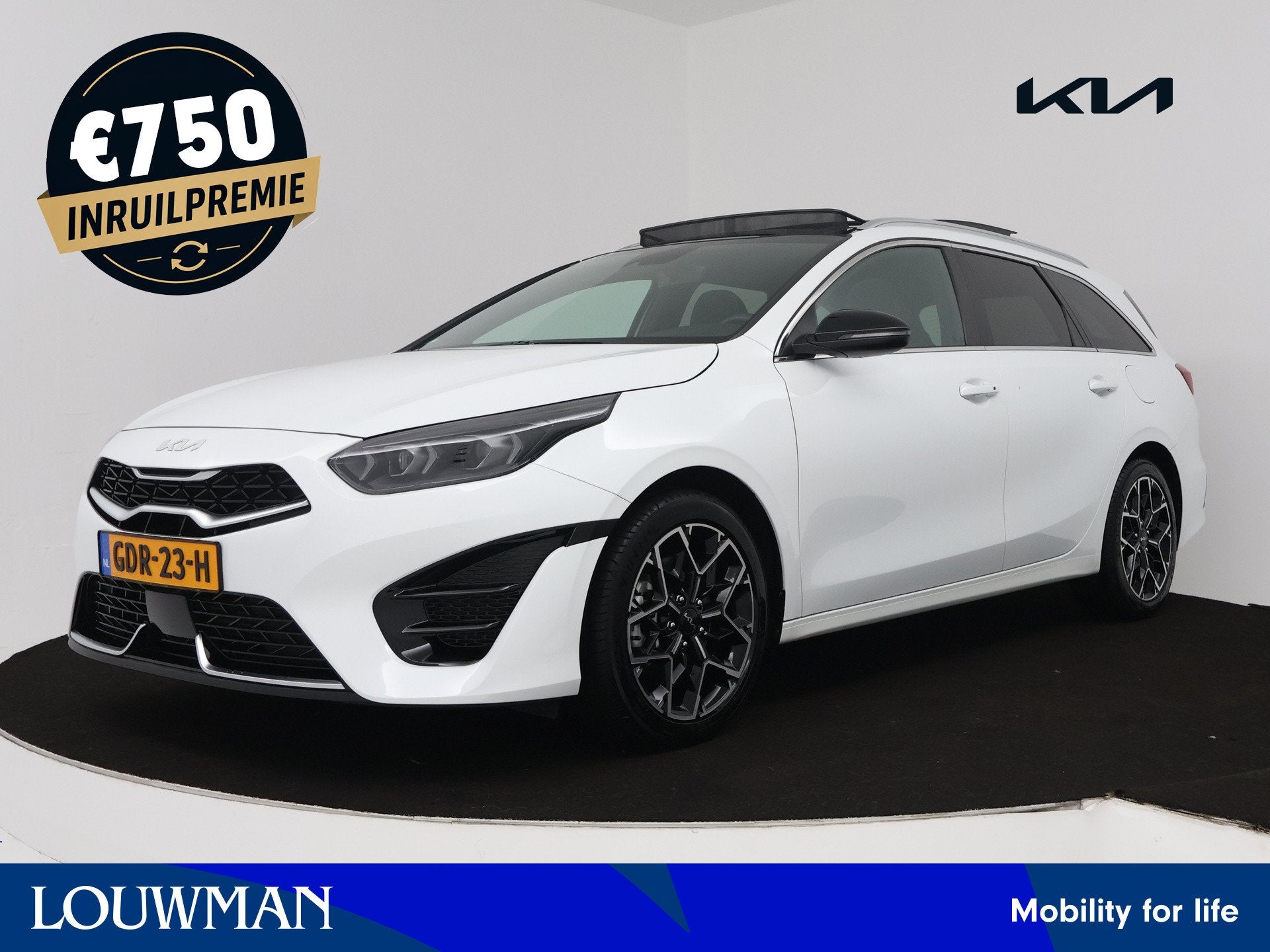 Kia Ceed Sportswagon 1.0 T-GDi GT-Line Panoramadak | Adaptiv, Voorwielaandrijving, 12 maanden, Gebruikt, Wit